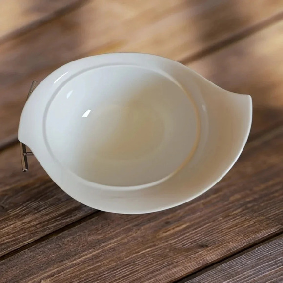 Godinger natura serving bowl/warmer with metal rack - Picture 5 of 9